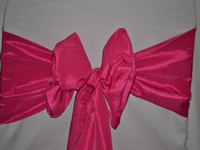 Taffeta Wedding Chair Sashes